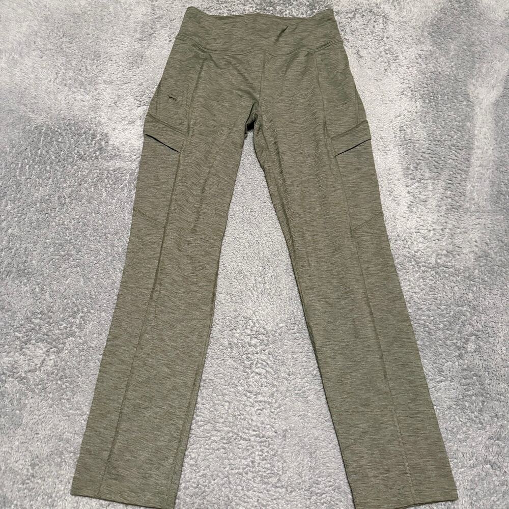 Duluth Trading Co NoGA Namastash Slim Leg Pants Womens XS Green Pockets